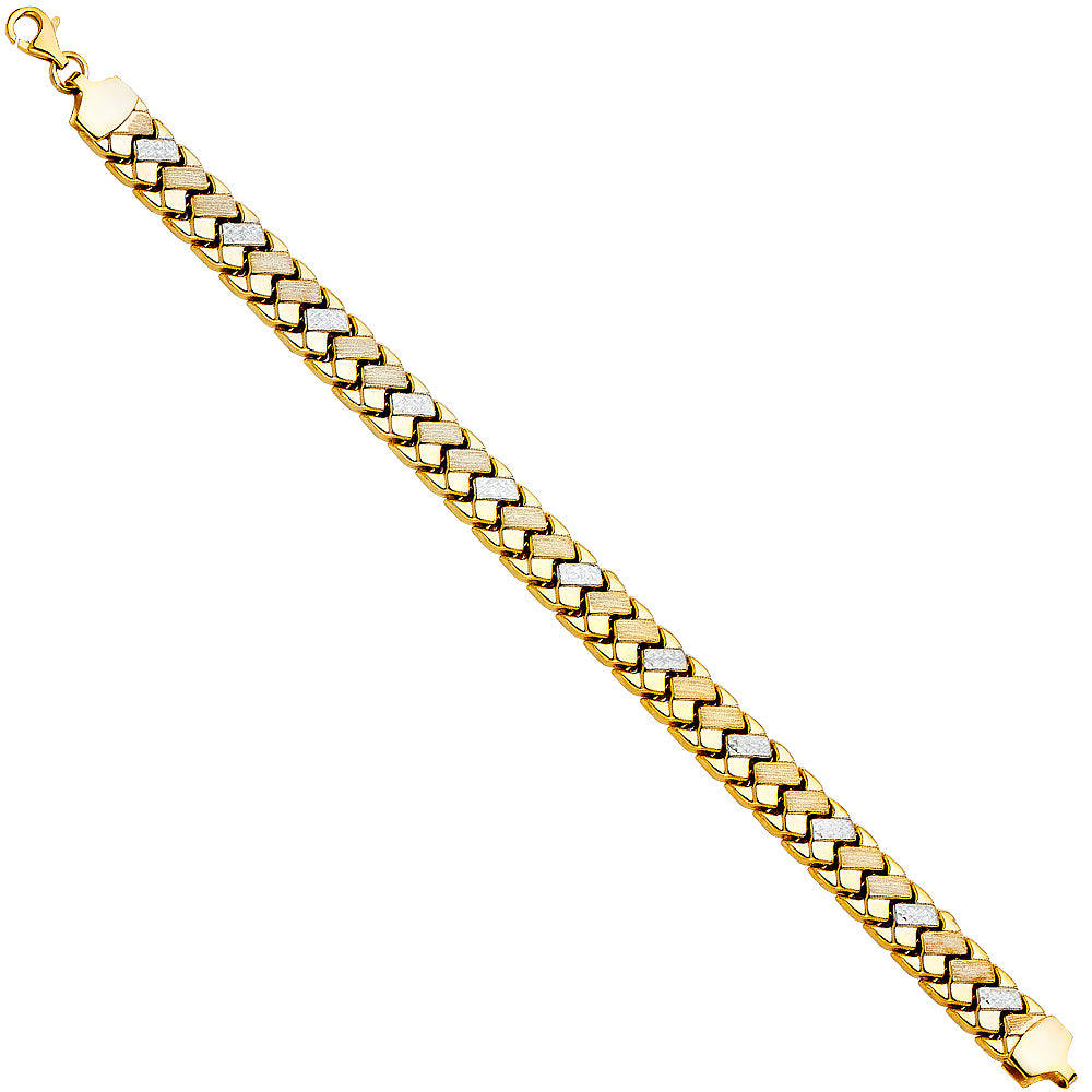 14K 2T Stampato Bracelet