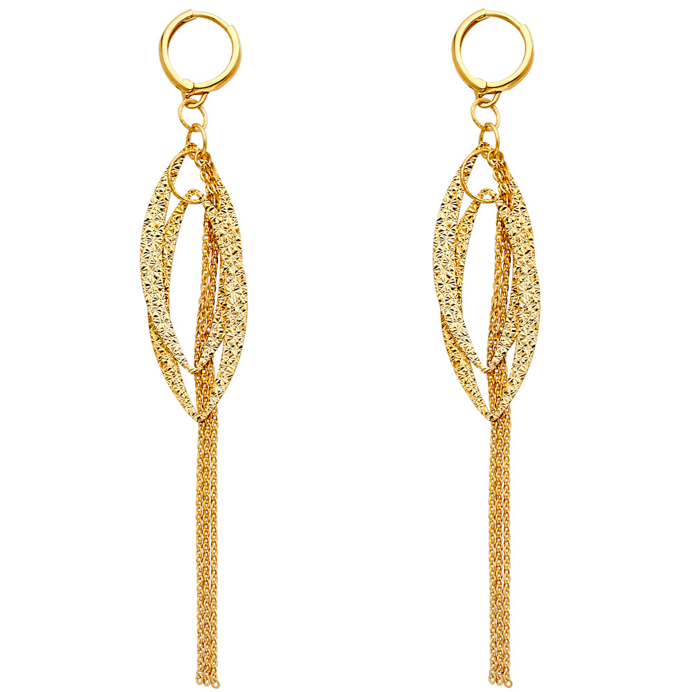 14KY Dangling Earrings