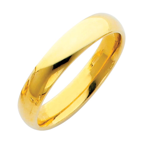 14KY 4mm Comfort Fit Wedding Band