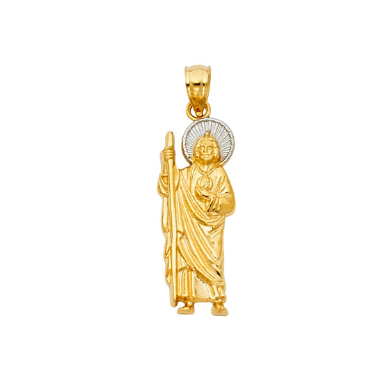 14K 2T St. Jude Thaddeus 30mm Pendant