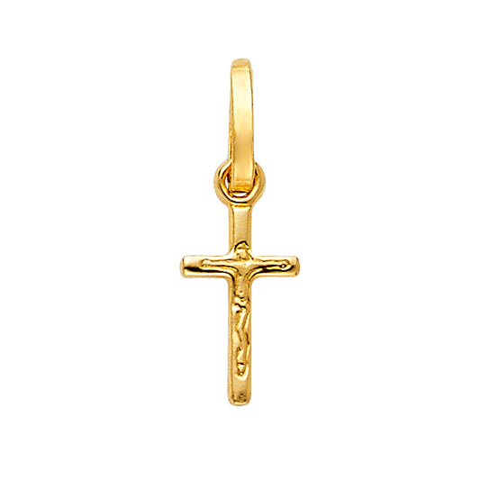 14KY Crucufix Design Tiny Cross