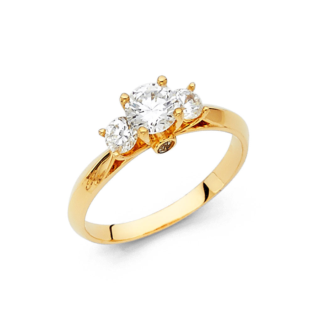 14KY CZ Engagement Ring (RG15)