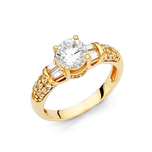14KY CZ Engagement Ring (RG24)