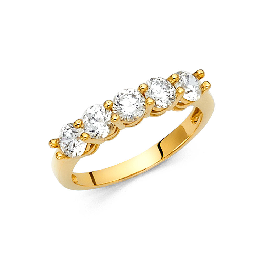 14KY CZ Wedding Band (RG73)