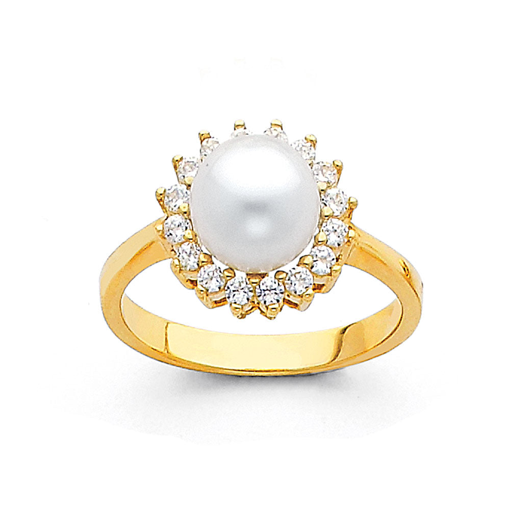 14KY Pearl Ring (RG695)